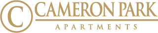 The image is a logo for Cameron Park Apartments.