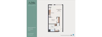 a floor plan of a bedroom apartment