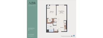 a floor plan of a bedroom apartment
