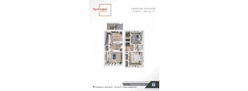 a floor plan of a 2100 sq ft townhome