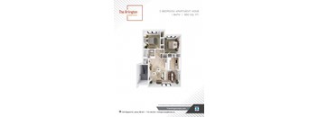 a floor plan of 2 bedroom apartment home 1 bath