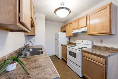 Fully Equipped Kitchen at Ashley Village Apartments, Columbus