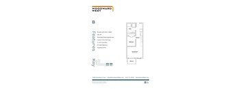 A floor plan for a Woodward West apartment.