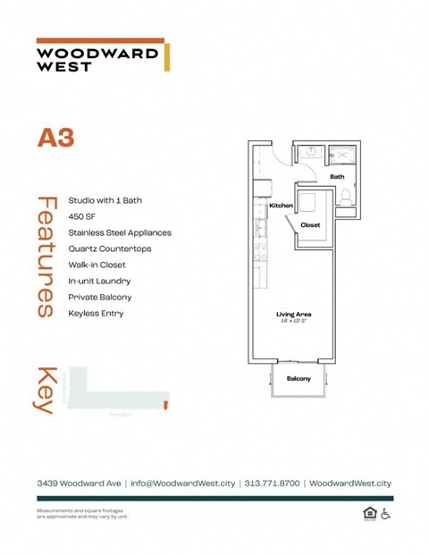 the floor plan of a3 bedroom apartment