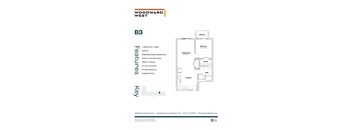 the floor plan of bbq woodward west apartments