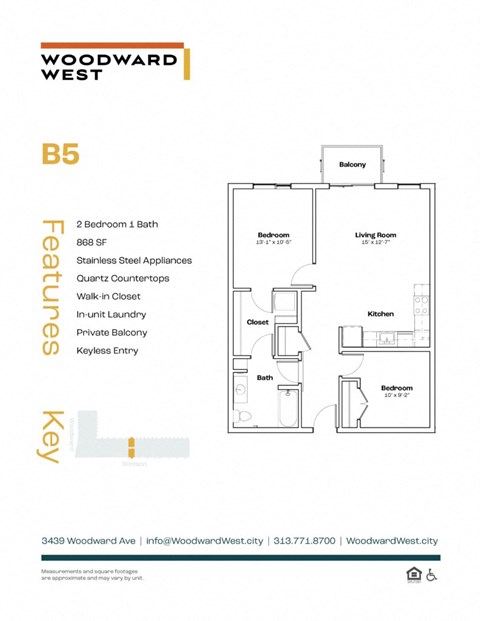 a floor plan of a bedroom with a bathroom and a closet