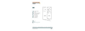 the floor plan of bgc woodward west apartments