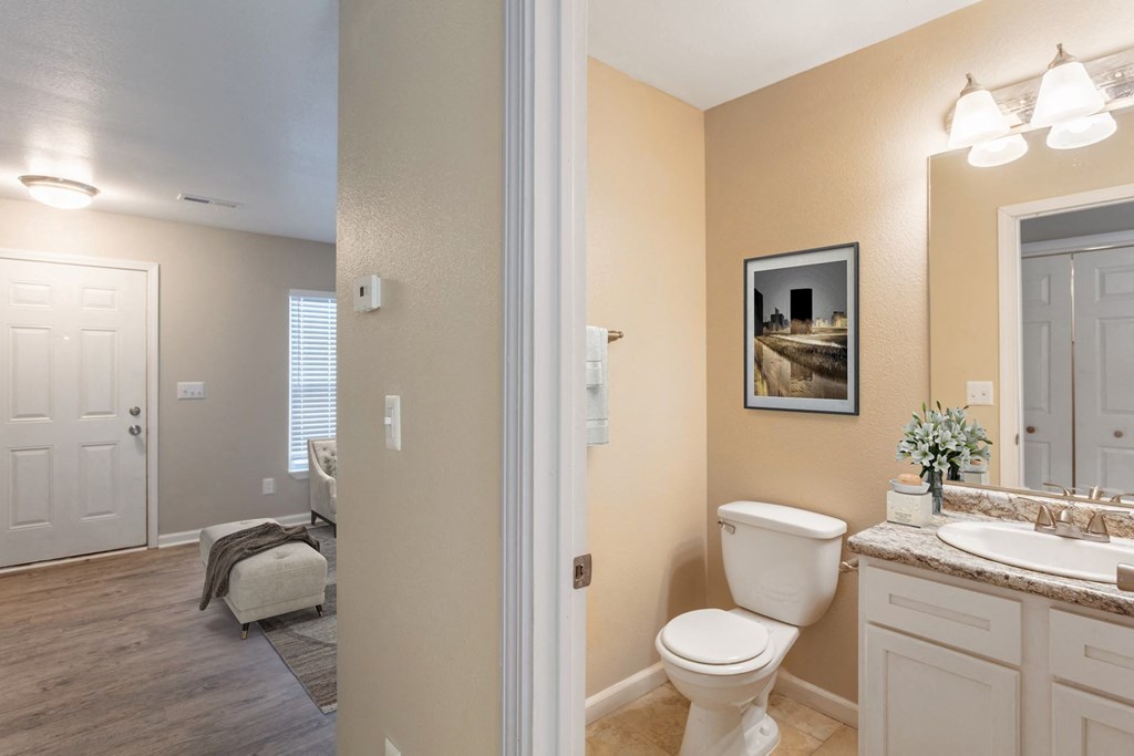 a bathroom with a toilet and a sink