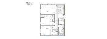 the floor plan of 2 bedroom 104 sq ft renovated house