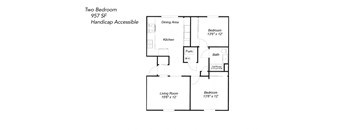 Two Bedroom - Handicap Accessible