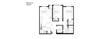 a floor plan of a bedroom house