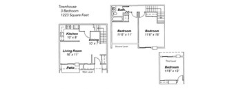3 BR Townhouse, Trails