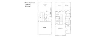 the floor plan of the three bedroom suite at the biltmore residences