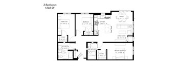 a floor plan of a bedroom house