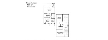 Three Bedroom Townhouse
