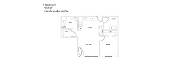 1 Bedroom Handicap