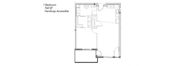 One Bedroom, One Bathroom, Handicap Accessible