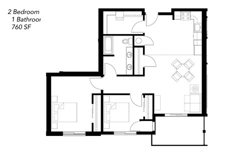 a black and white floor plan of a house