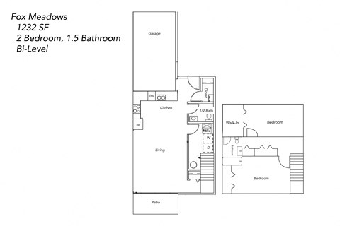 the floor plan of fox meadows