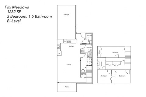 the floor plan of fox meadows