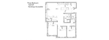 Three Bedroom, Two Bathroom, Handicap