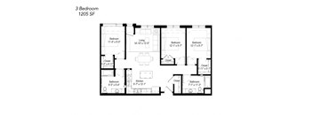the floor plan of the suite