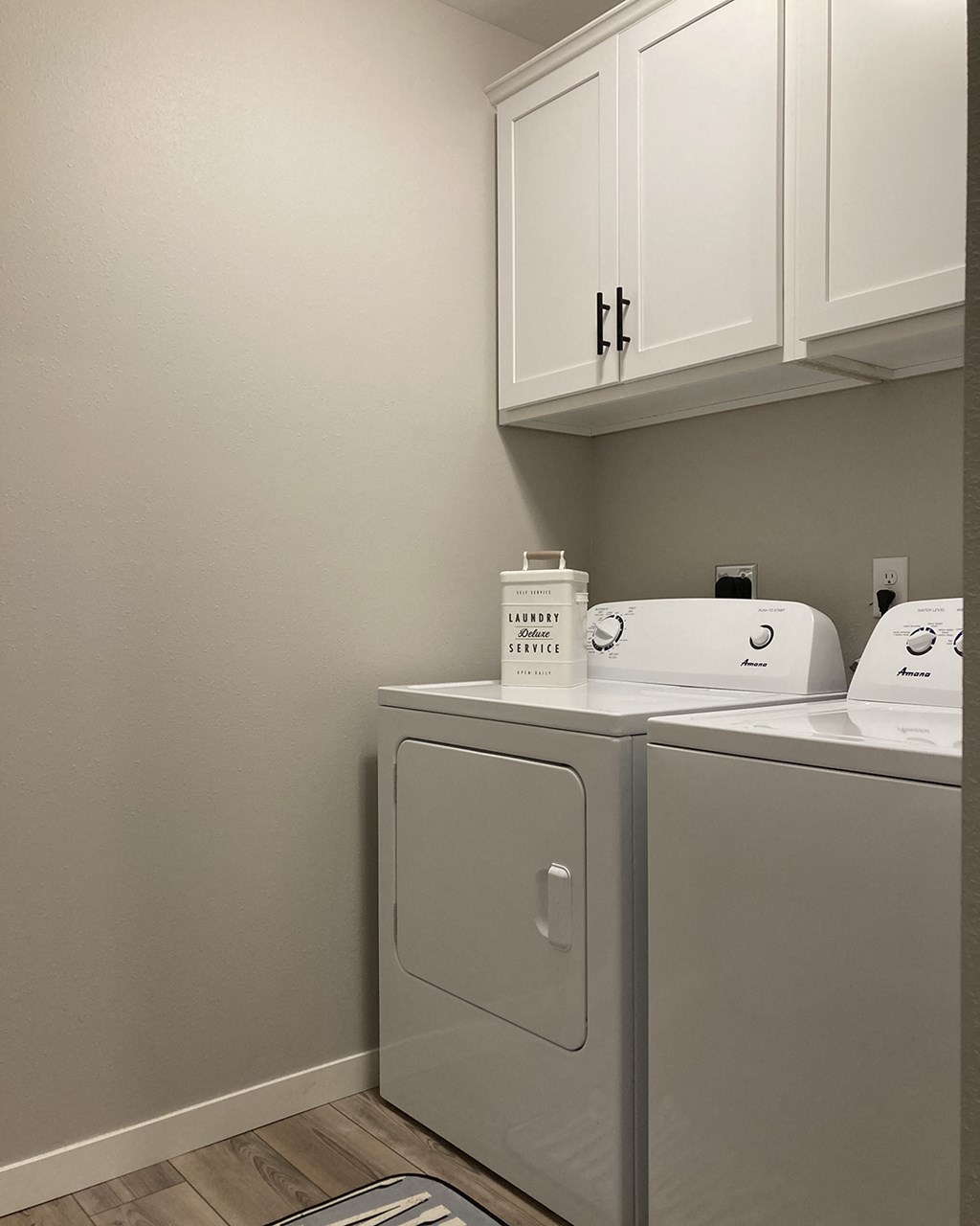 a washer and dryer in a laundry room
