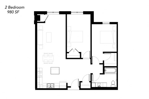 a black and white floor plan of a house