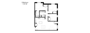 a black and white floor plan of a house