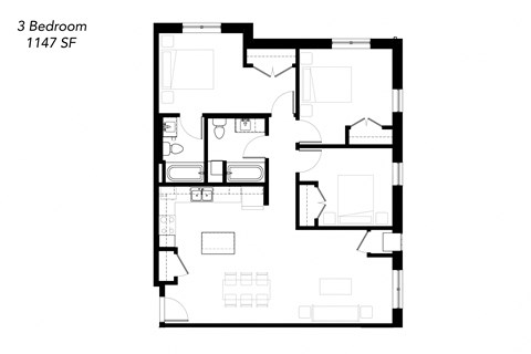 a black and white floor plan of a house
