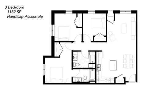 a black and white floor plan of a house