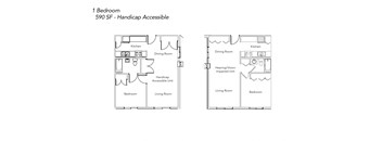 One Bedroom - Handicap Accessible