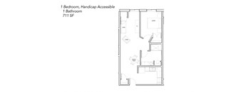 1 BR, 1 BA, Handicap, Sibley Park