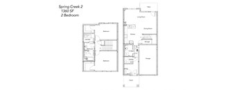 the floor plan of spring creek 2