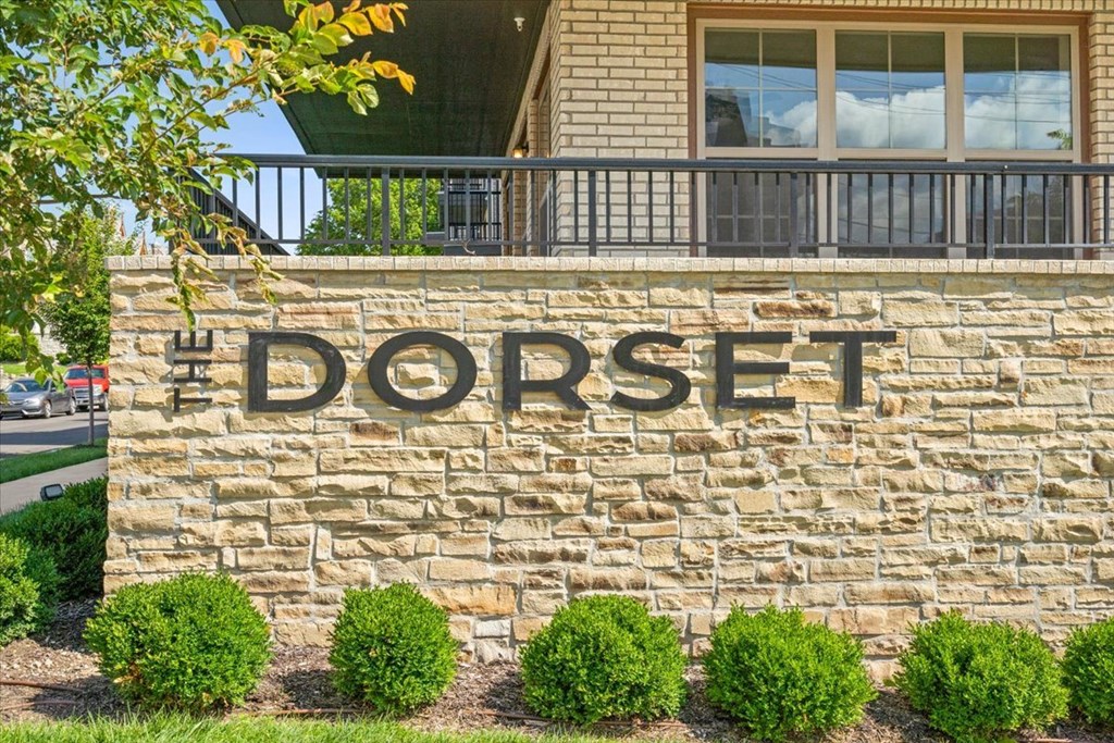 a stone wall with the word dorset on it