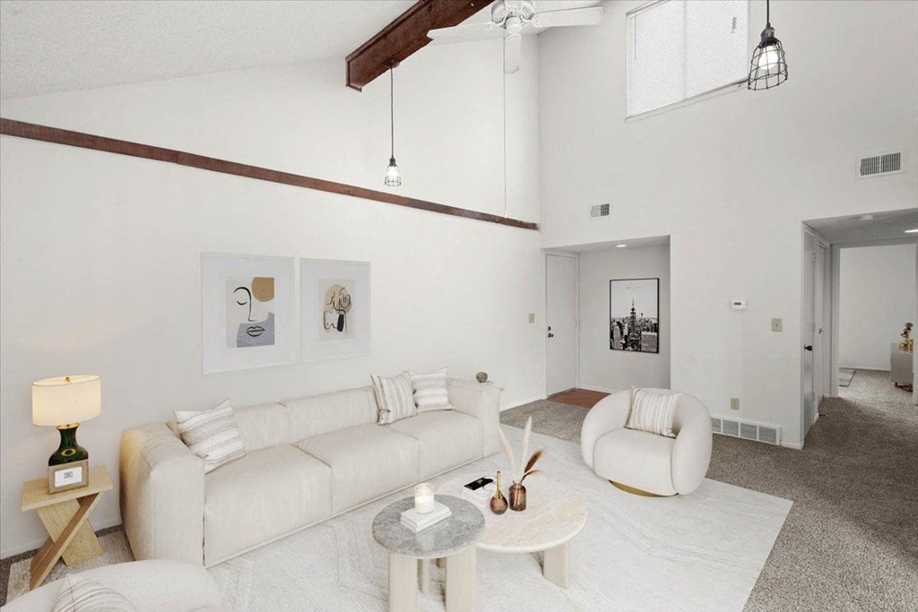 Spacious Living Room at Bremerton Park Apartment Homes , Prairie Village, KS, 66204