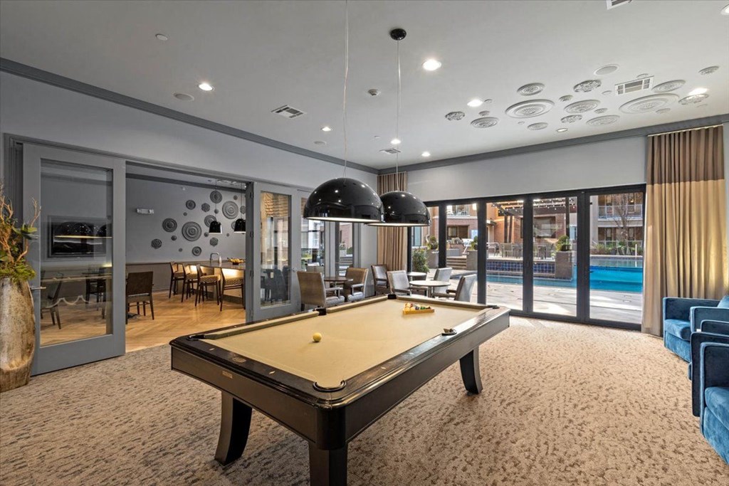 Clubhouse Pool Table at 46 Penn Apartment Homes, Missouri