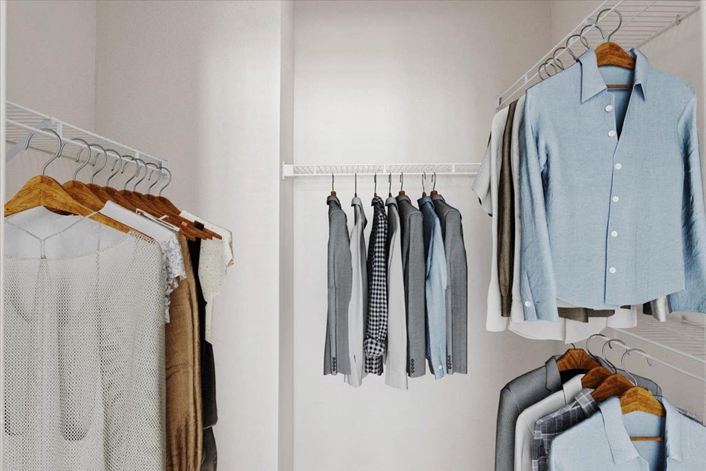 Closet And Dressing Area at Crescent Apartment Homes, Lenexa, KS