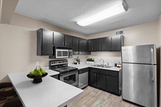 our apartments offer a modern kitchen with stainless steel appliances