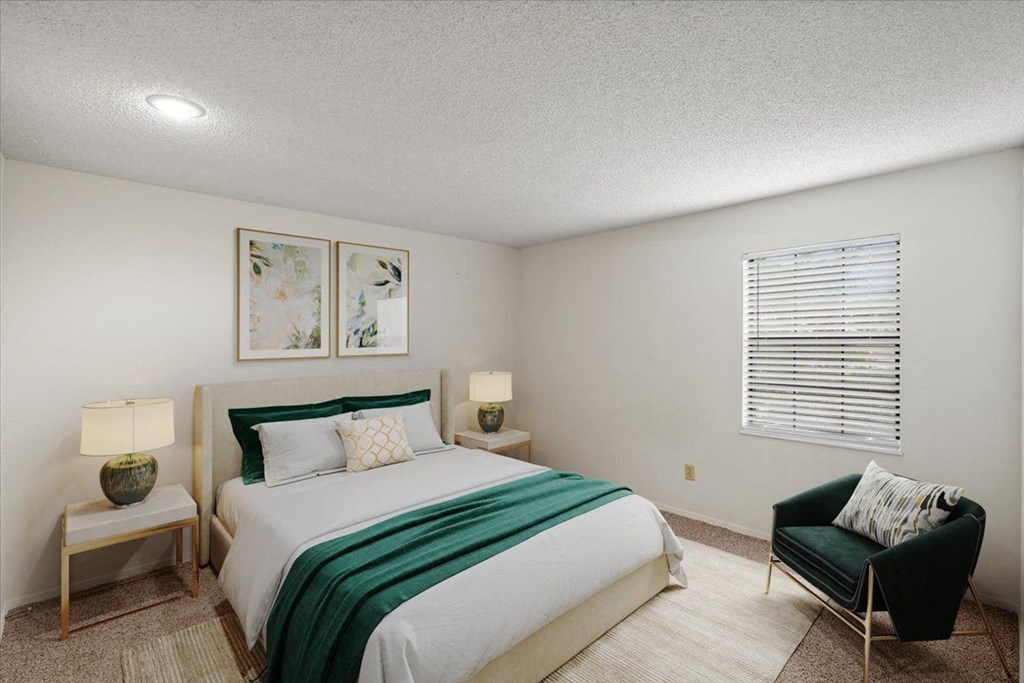 Primary Bedroom at Bristol Pointe Apartment Homes, Olathe, KS