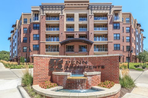 Property Signage at 46 Penn Apartments, Kansas City, Missouri