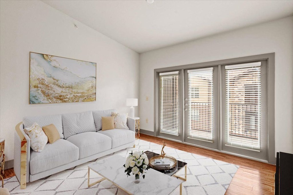 Modern Living Room at Cypress at Lewisville Apartment Homes, Lewisville, TX 75067