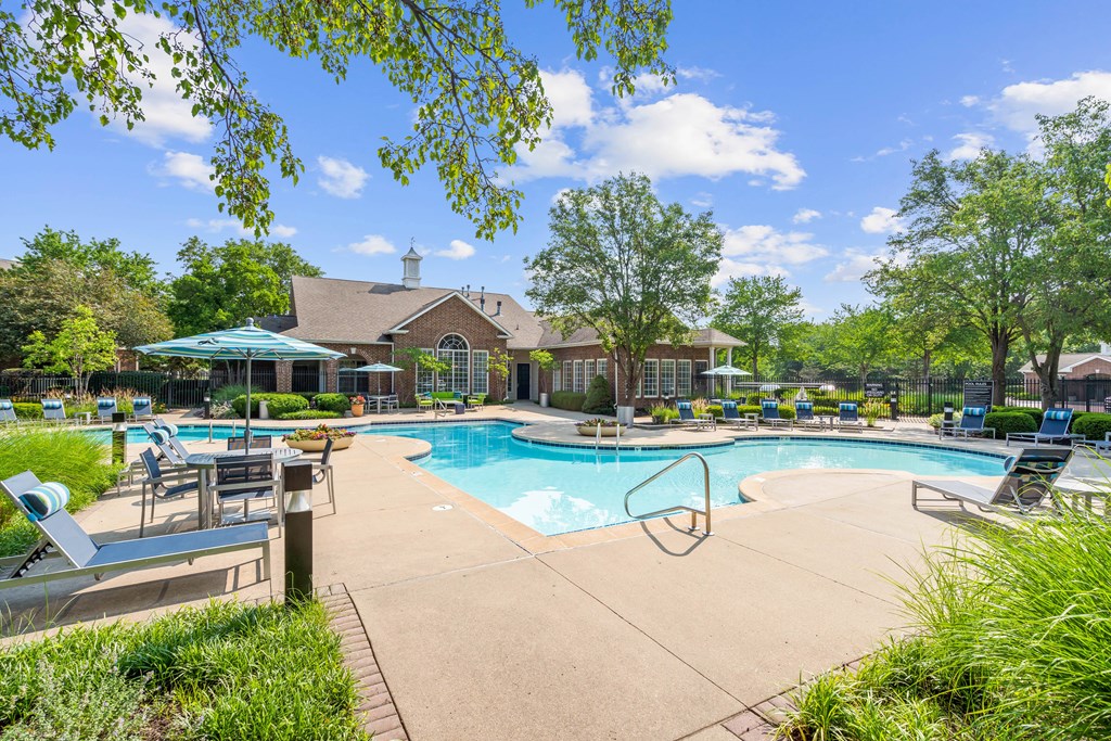 our apartments offer a swimming pool at Creekside, Overland Park, KS