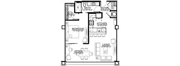 1 bed 1 bath H at Sky On Main Apartments, Missouri, 64105