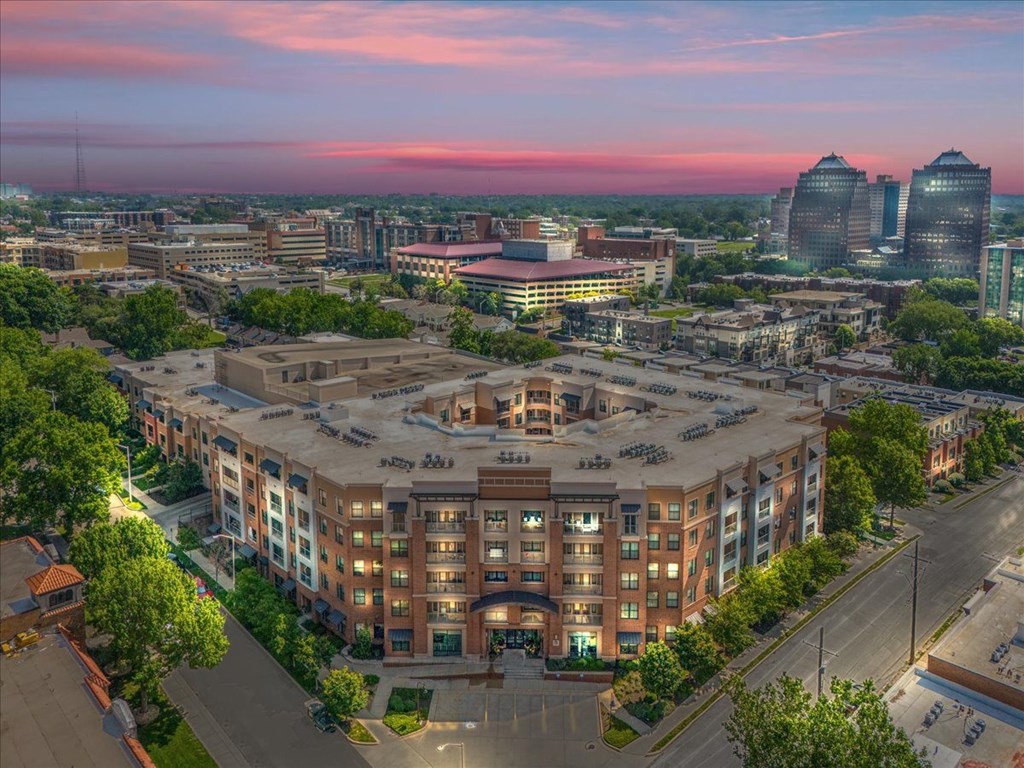 Aerial Building View at 46 Penn Apartment Homes, Kansas City, Missouri