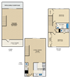 2 bedroom, 1.5 bath