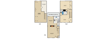 2 bedroom, 1.5 bath