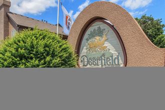 Entry sign at Deerfield Apartments, Olathe