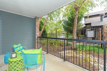 Large Private Patios & Balconies at Deer Creek, Overland Park, Kansas