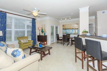 Fitted Kitchen With Island Dining at Deer Creek, Overland Park, KS, 66213